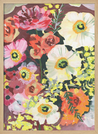 White Anemones - Stretched Canvas, Poster or Fine Art Print I Heart Wall Art