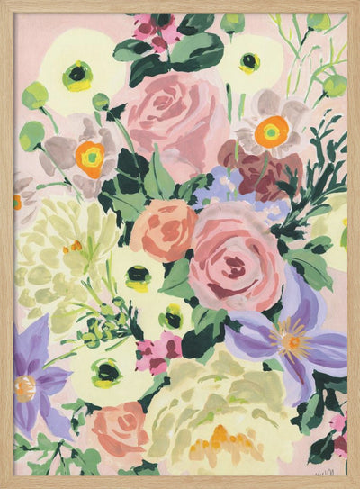 Romantic Bouqet - Stretched Canvas, Poster or Fine Art Print I Heart Wall Art