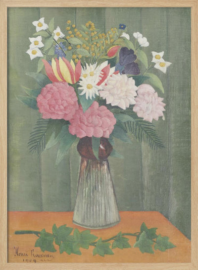 Flowers In a Vase - Stretched Canvas, Poster or Fine Art Print I Heart Wall Art