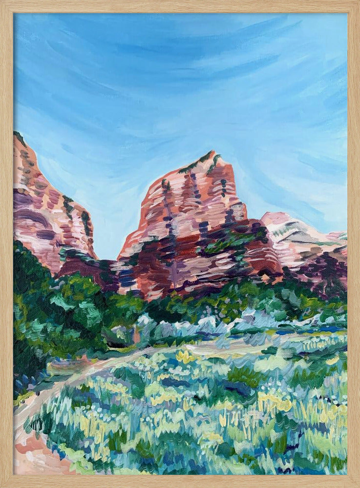 Angels Landing - Stretched Canvas, Poster or Fine Art Print I Heart Wall Art