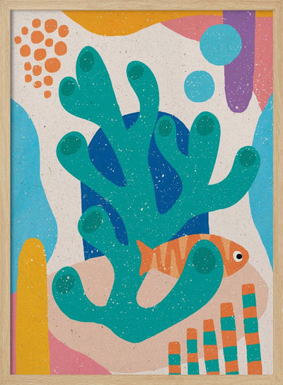 Underwater Scene - Stretched Canvas, Poster or Fine Art Print I Heart Wall Art