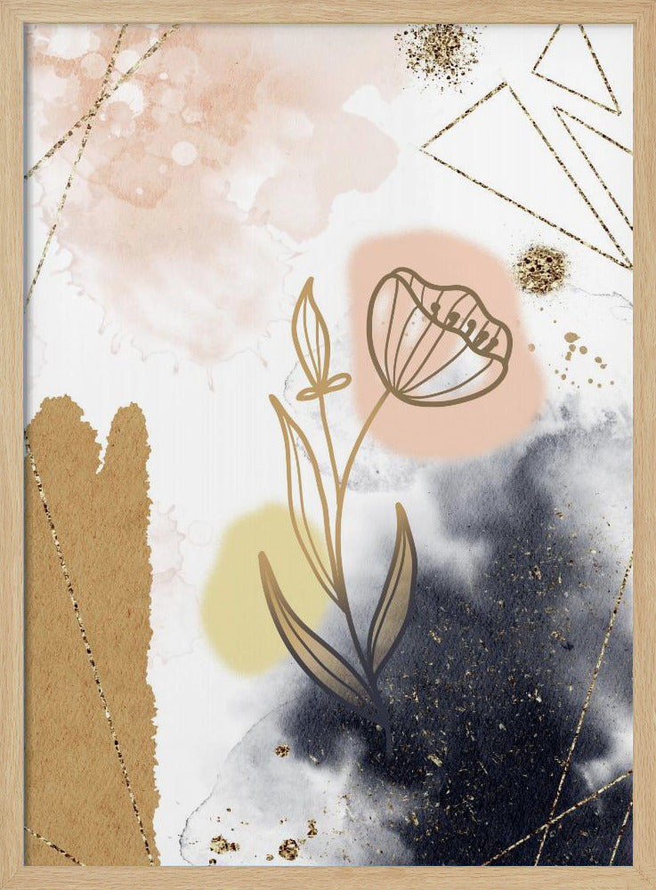 Poinsetta - Stretched Canvas, Poster or Fine Art Print I Heart Wall Art