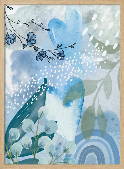 Iceberg Blue-2 - Stretched Canvas, Poster or Fine Art Print I Heart Wall Art