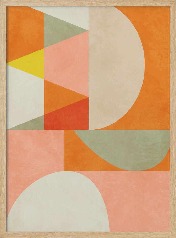 Summer Circles22 4 V - Stretched Canvas, Poster or Fine Art Print I Heart Wall Art