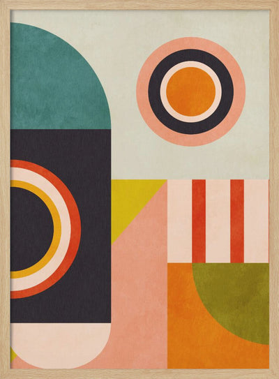 Playing Around Shapes 2 - Stretched Canvas, Poster or Fine Art Print I Heart Wall Art