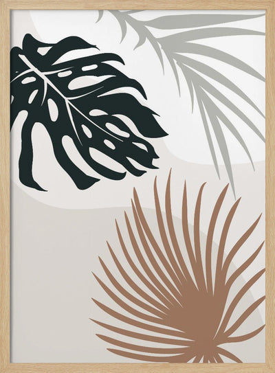 Tropical Leaves No3 - Stretched Canvas, Poster or Fine Art Print I Heart Wall Art