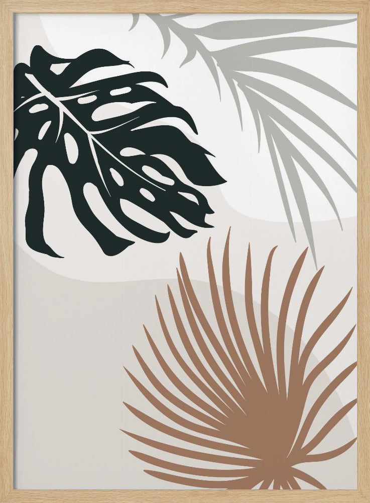 Tropical Leaves No3 - Stretched Canvas, Poster or Fine Art Print I Heart Wall Art