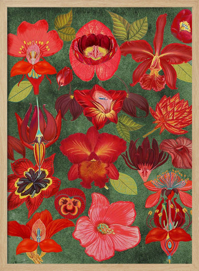 Final Eclectic Garden Copy 3.png - Stretched Canvas, Poster or Fine Art Print I Heart Wall Art