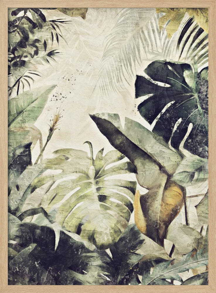 I Jungle01x a 50x70xb - Stretched Canvas, Poster or Fine Art Print I Heart Wall Art