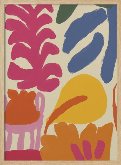 Happy Summer No 3 - Stretched Canvas, Poster or Fine Art Print I Heart Wall Art