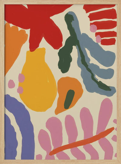 Happy Summer No 1 - Stretched Canvas, Poster or Fine Art Print I Heart Wall Art