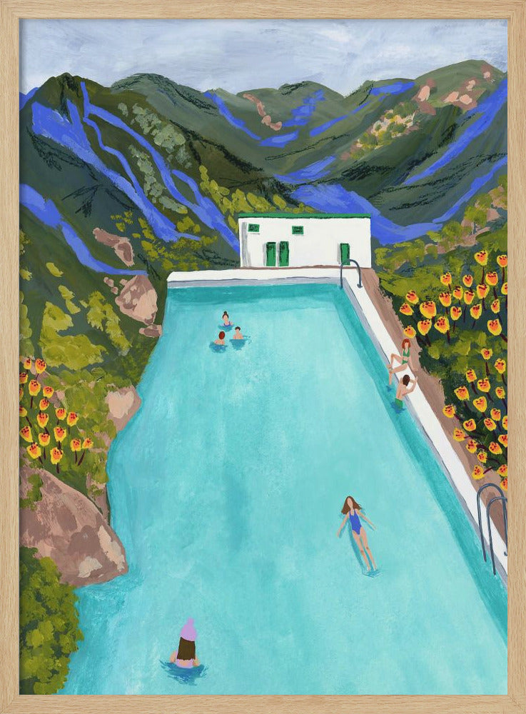 Hotsprings - Stretched Canvas, Poster or Fine Art Print I Heart Wall Art