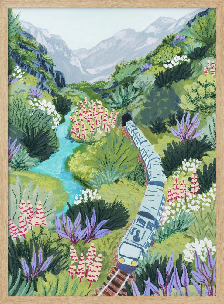 Train Travel - Stretched Canvas, Poster or Fine Art Print I Heart Wall Art