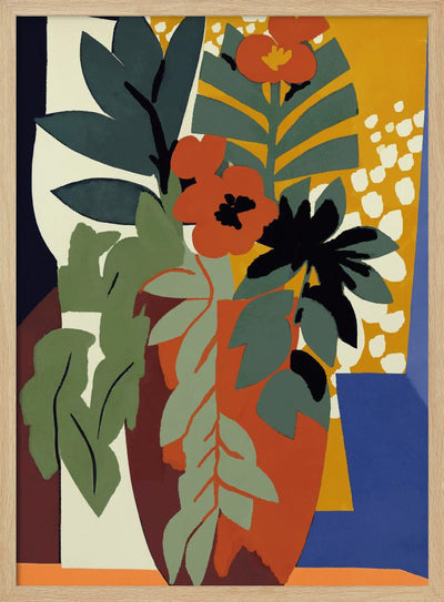 Abstract Flower Impressions - Stretched Canvas, Poster or Fine Art Print I Heart Wall Art