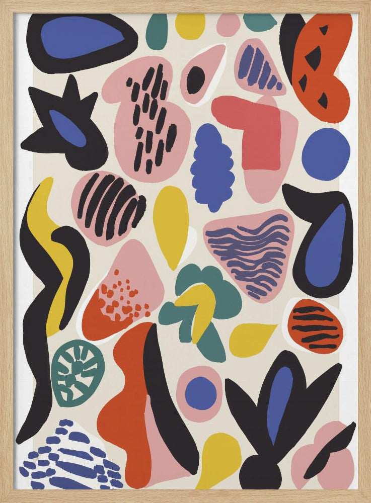 Summer Collection No 5 - Stretched Canvas, Poster or Fine Art Print I Heart Wall Art