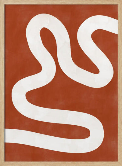 Crimson Pathways - Stretched Canvas, Poster or Fine Art Print I Heart Wall Art