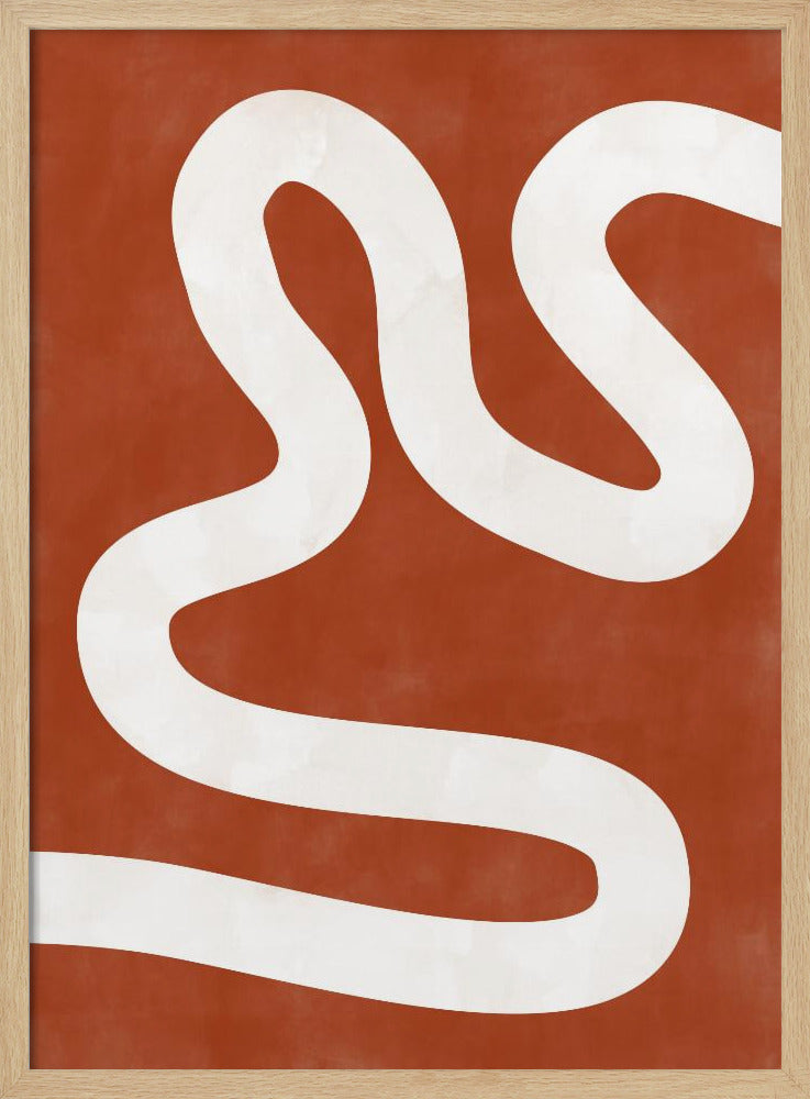 Crimson Pathways - Stretched Canvas, Poster or Fine Art Print I Heart Wall Art