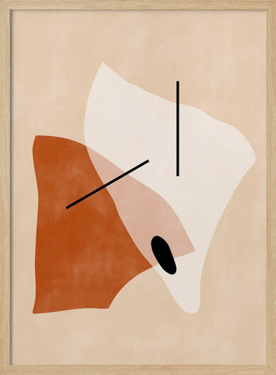 Geometric Shapes In Earthy Tones - Stretched Canvas, Poster or Fine Art Print I Heart Wall Art