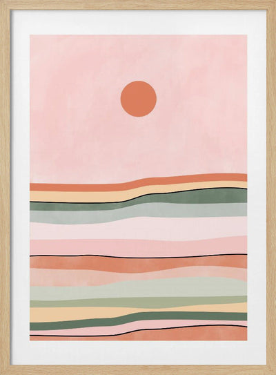 Serene Horizon Lines - Stretched Canvas, Poster or Fine Art Print I Heart Wall Art