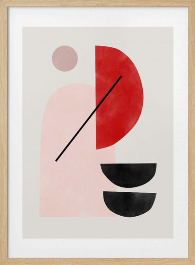 Geometric Shapes In A Minimalist Style - Stretched Canvas, Poster or Fine Art Print I Heart Wall Art