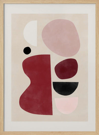 Abstract Geometric Shapes - Stretched Canvas, Poster or Fine Art Print I Heart Wall Art