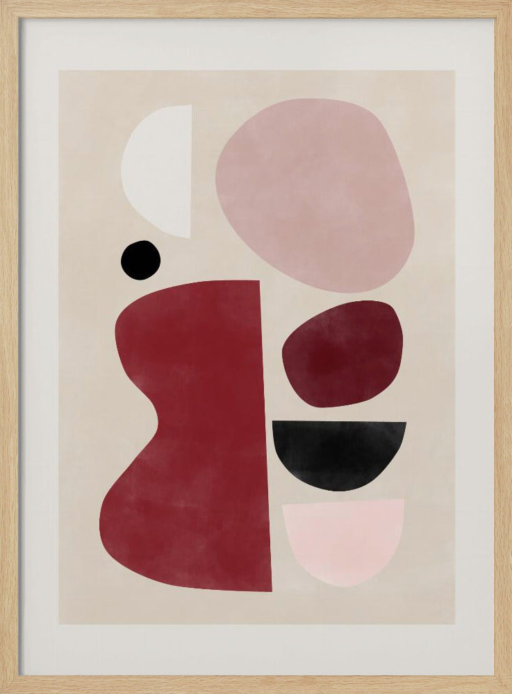 Abstract Geometric Shapes - Stretched Canvas, Poster or Fine Art Print I Heart Wall Art