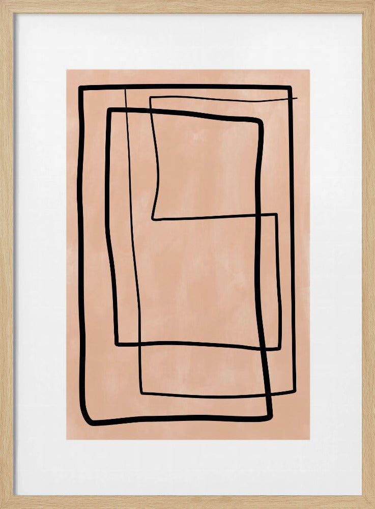 Geometric Elegance - Stretched Canvas, Poster or Fine Art Print I Heart Wall Art