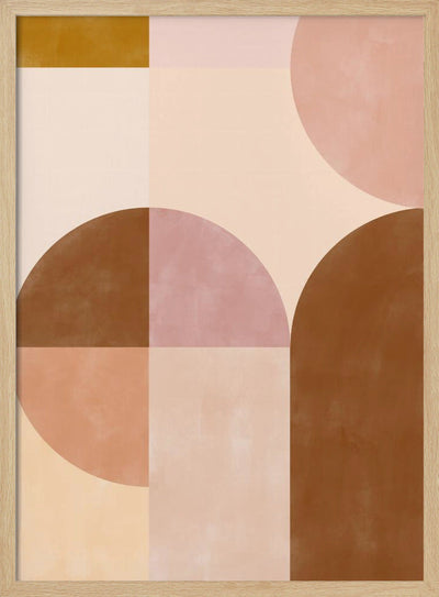 Earthy Geometrics - Stretched Canvas, Poster or Fine Art Print I Heart Wall Art