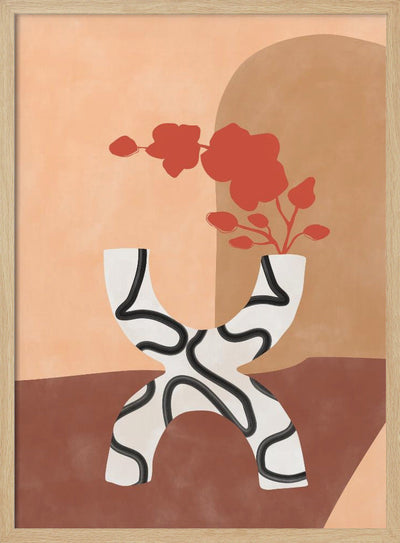 Curved Elegance - Stretched Canvas, Poster or Fine Art Print I Heart Wall Art