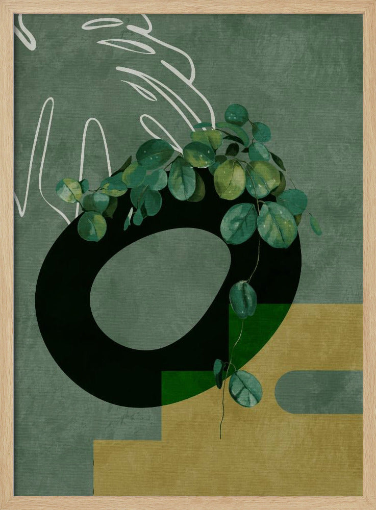 Leaves More 4 Greenery - Stretched Canvas, Poster or Fine Art Print I Heart Wall Art