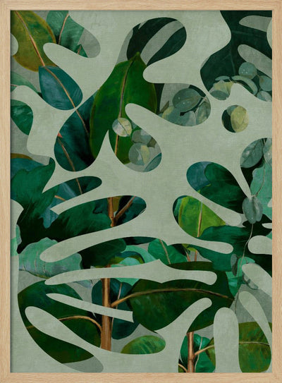 Leaves More 10 Kopie - Stretched Canvas, Poster or Fine Art Print I Heart Wall Art