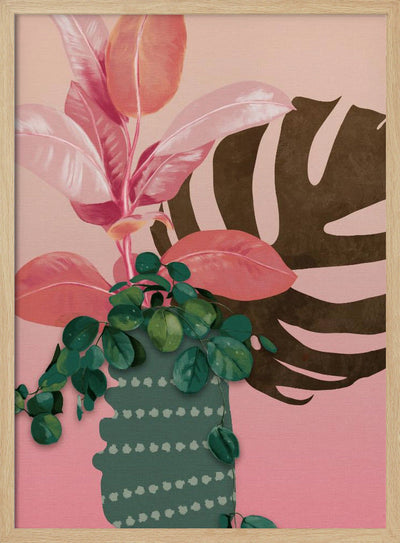 Leaves More 6 Kopie - Stretched Canvas, Poster or Fine Art Print I Heart Wall Art