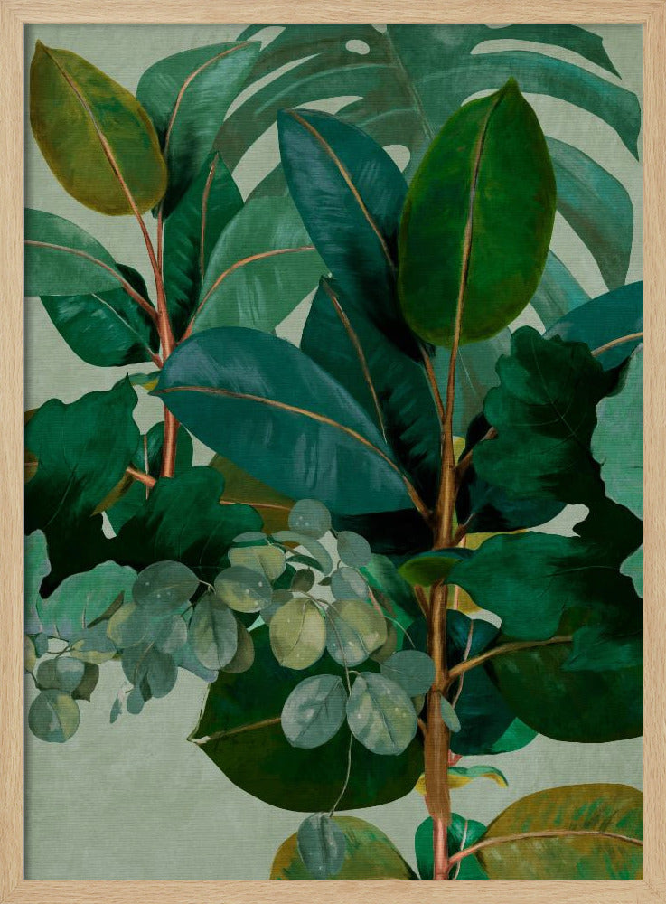 Leaves More 9 Kopie - Stretched Canvas, Poster or Fine Art Print I Heart Wall Art