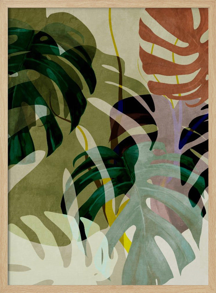 Leaves More 3 Kopie - Stretched Canvas, Poster or Fine Art Print I Heart Wall Art