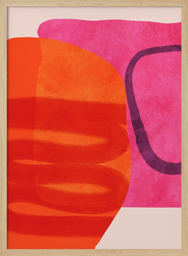 Painted Lines 4 Kopie - Stretched Canvas, Poster or Fine Art Print I Heart Wall Art