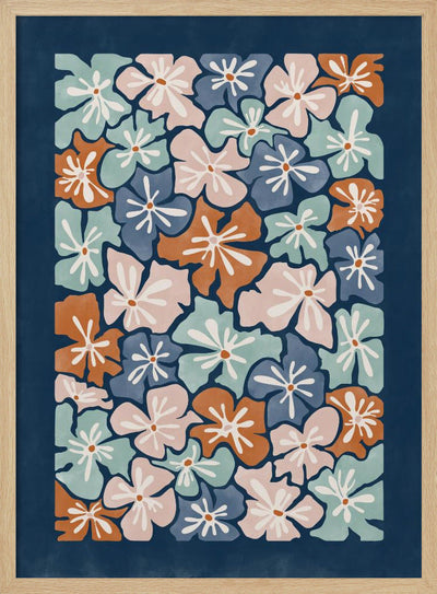 Floral Harmony - Stretched Canvas, Poster or Fine Art Print I Heart Wall Art