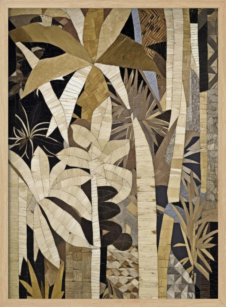 Bamboo Jungle - Stretched Canvas, Poster or Fine Art Print I Heart Wall Art