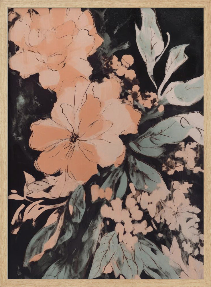 Wild Flowers No 2 - Stretched Canvas, Poster or Fine Art Print I Heart Wall Art