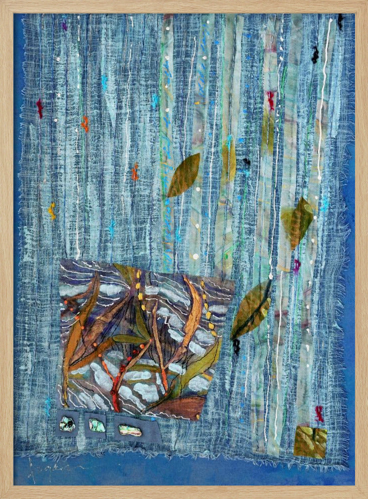 Leafy Whispers - Stretched Canvas, Poster or Fine Art Print I Heart Wall Art