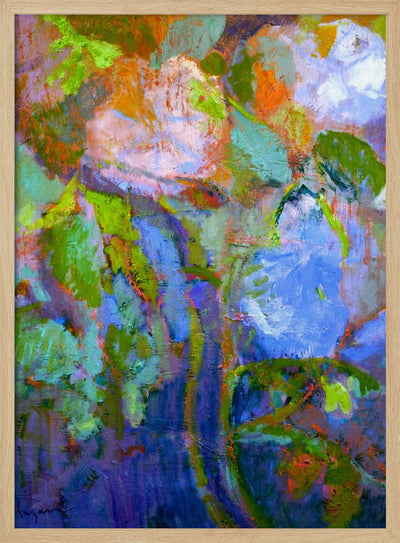 Floral Dreamscape - Stretched Canvas, Poster or Fine Art Print I Heart Wall Art