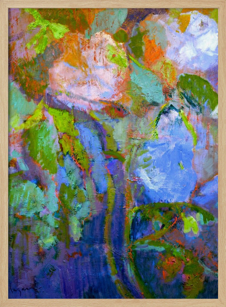 Floral Dreamscape - Stretched Canvas, Poster or Fine Art Print I Heart Wall Art