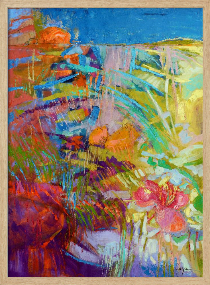 Blooming Heart - Stretched Canvas, Poster or Fine Art Print I Heart Wall Art