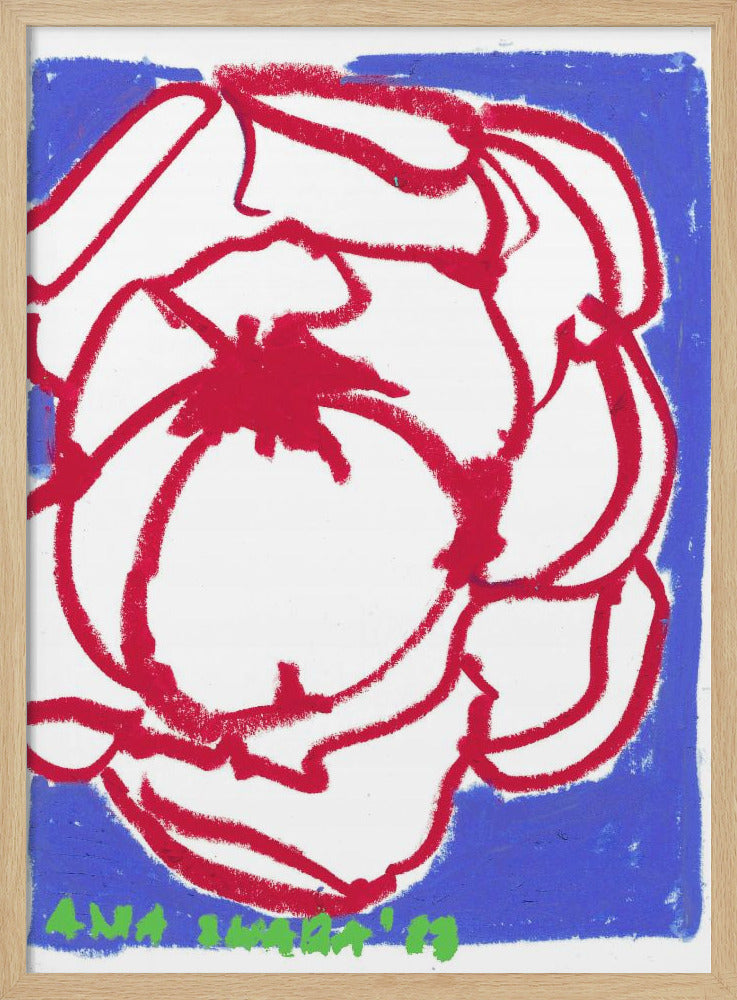 Red Peony - Stretched Canvas, Poster or Fine Art Print I Heart Wall Art