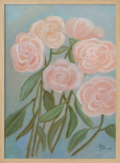 Bunch of Roses - Stretched Canvas, Poster or Fine Art Print I Heart Wall Art