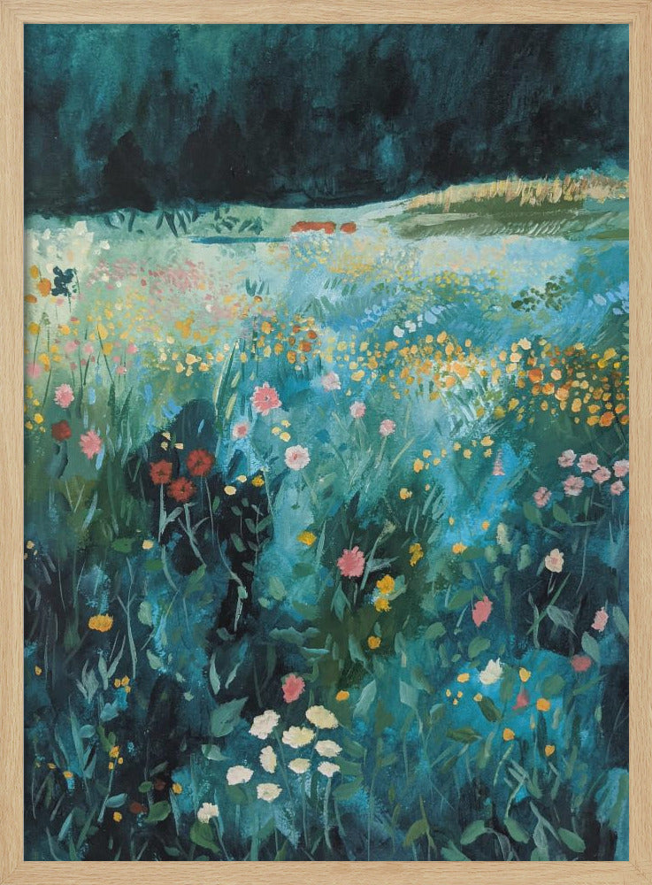 June Meadow - Stretched Canvas, Poster or Fine Art Print I Heart Wall Art