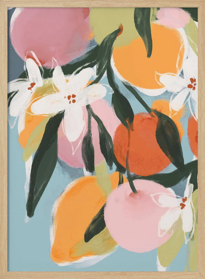 Fruity Summer No 4 - Stretched Canvas, Poster or Fine Art Print I Heart Wall Art