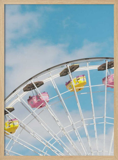 Ferris Wheel Dreams - Stretched Canvas, Poster or Fine Art Print I Heart Wall Art