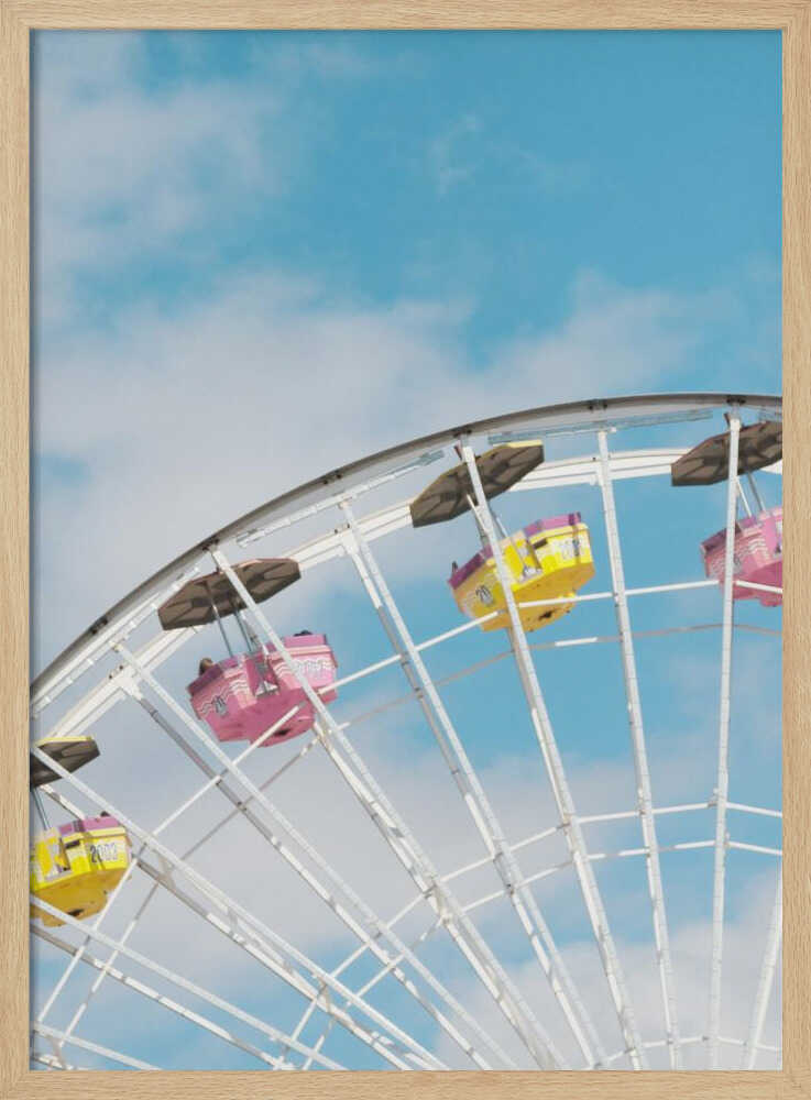 Ferris Wheel Dreams - Stretched Canvas, Poster or Fine Art Print I Heart Wall Art