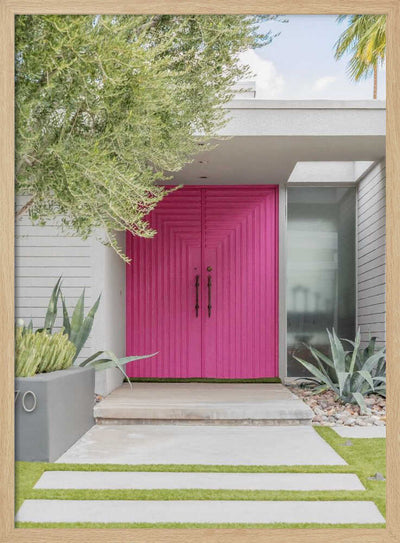 Magenta Pink Doors - Stretched Canvas, Poster or Fine Art Print I Heart Wall Art