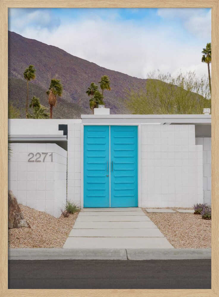 Turquoise Doors - Stretched Canvas, Poster or Fine Art Print I Heart Wall Art